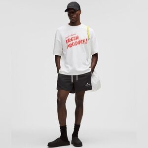 Lululemon Stretch Cotton Blend Oversized Fresh Produce Shirt Sz L Unisex